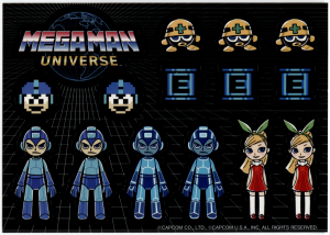 Mega Man Universe promotional stickers
