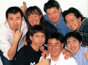 Rockman DASH dev team publicity photo from 1997.