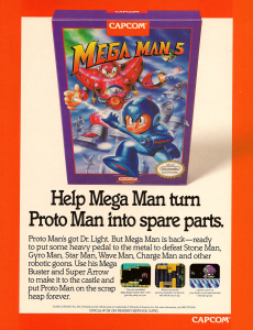 Mega Man 5 US ad appearing in EGM #43 February 1993.