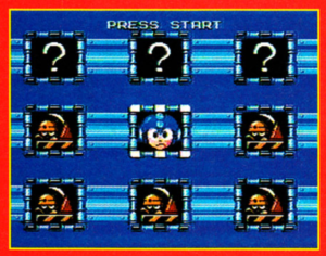 Mega Man 6 demo stage select screen.